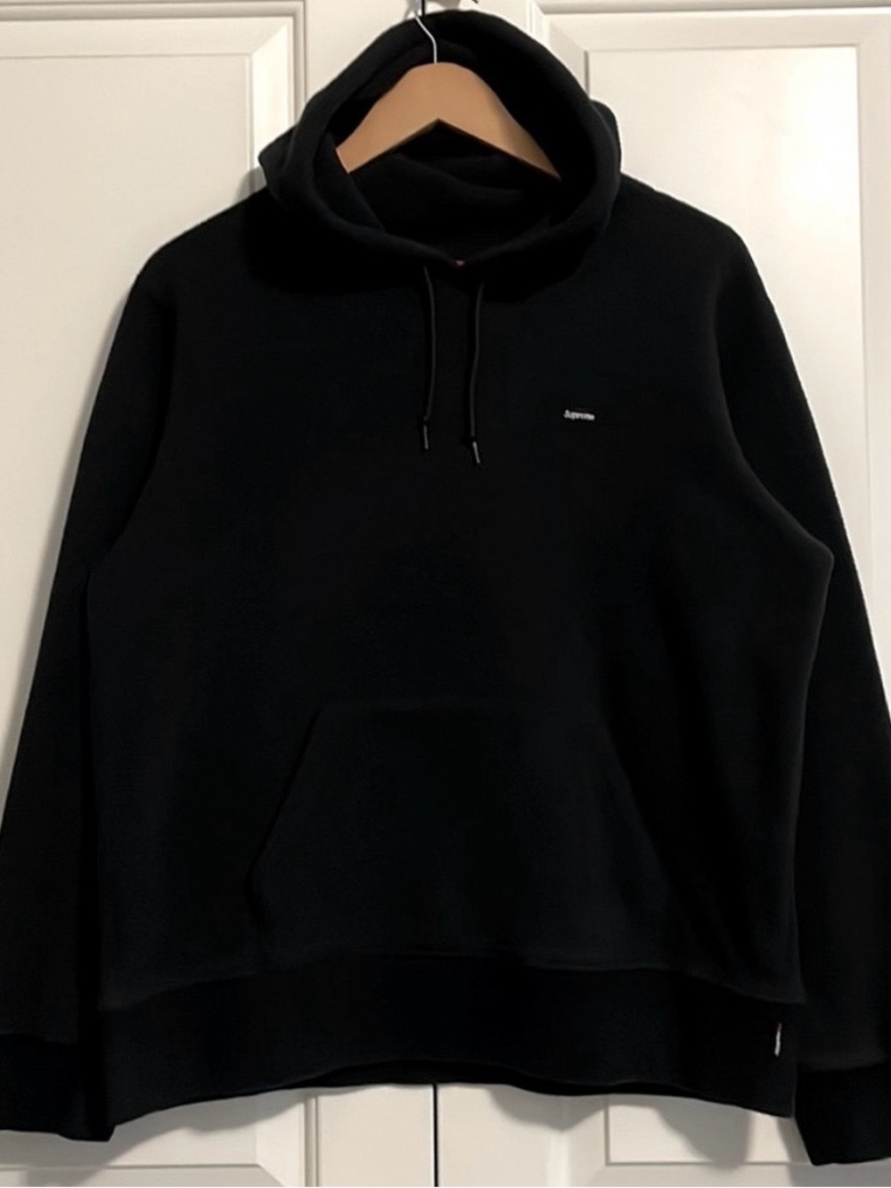 Supreme Black Lightweight Fleece Jacket